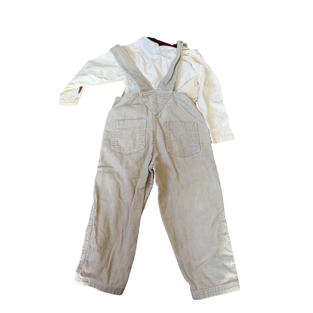 Vintage Blue's Clues Corduroy‎ Overalls Set Toddler Size 4 Nickelodeon Y2K